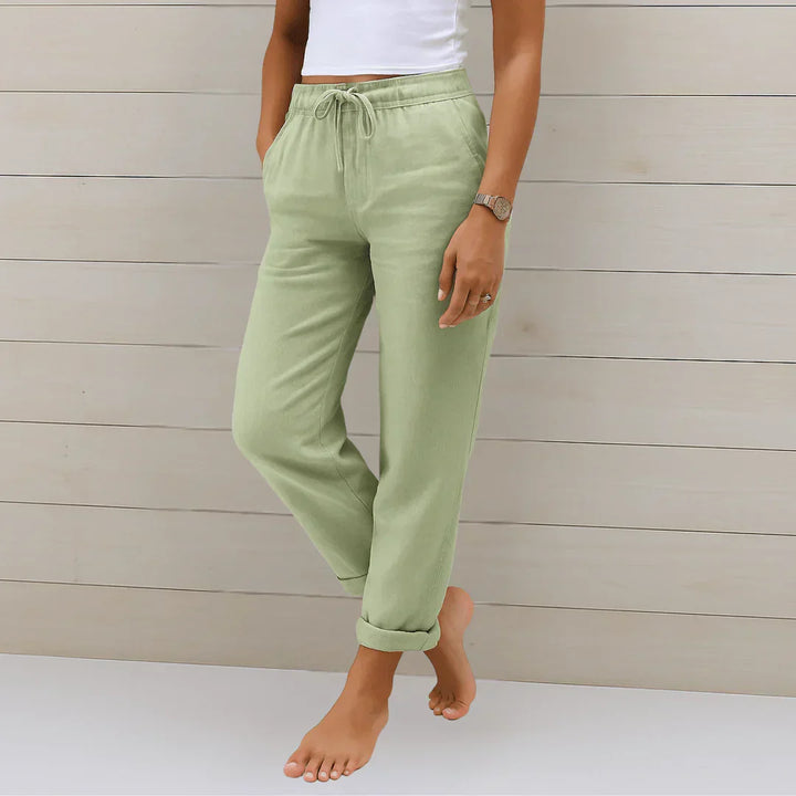 Bregje | Stretch linnen broek voor dames