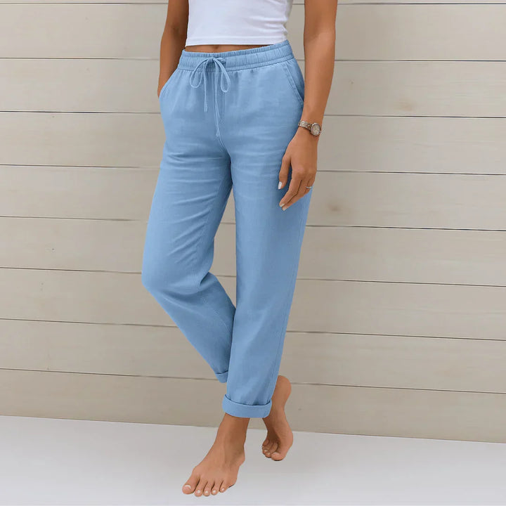 Bregje | Stretch linnen broek voor dames