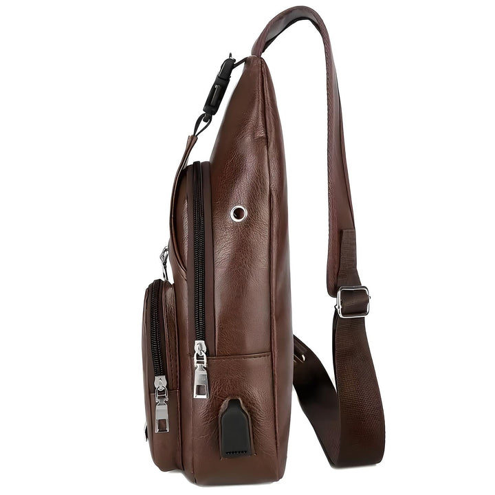Reinout | Elegante Leren Schoudertas met Anti-Diefstal Beveiliging