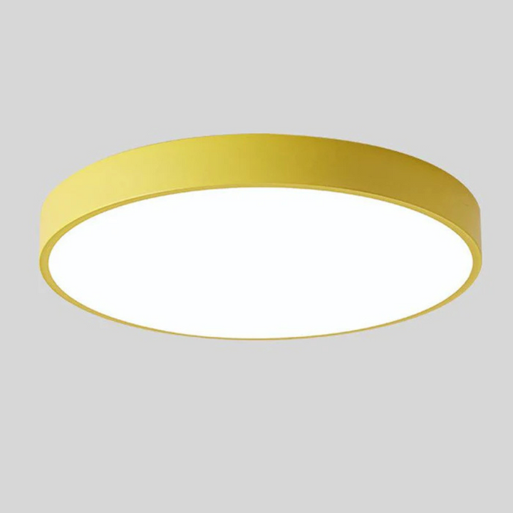 Lunvik | Scandinavische LED Plafondlamp met Houtaccent