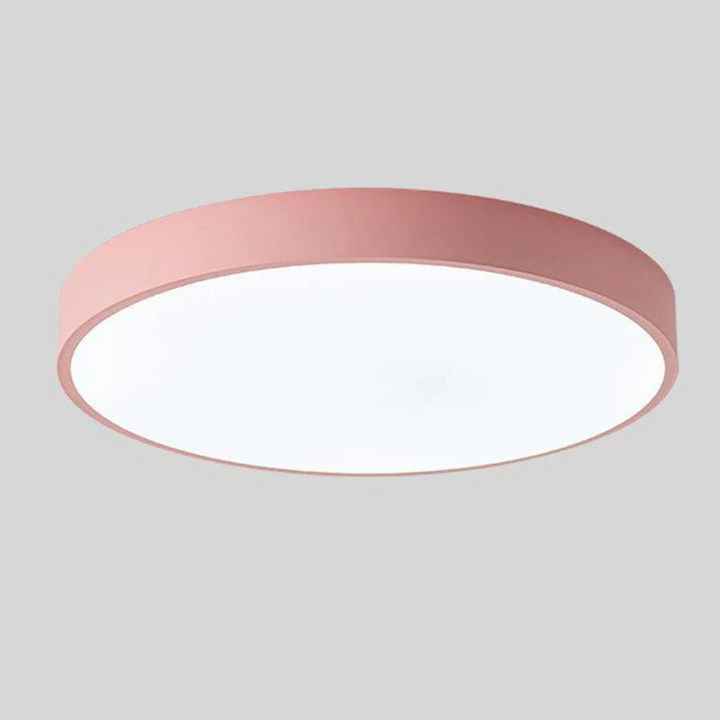 Lunvik | Scandinavische LED Plafondlamp met Houtaccent