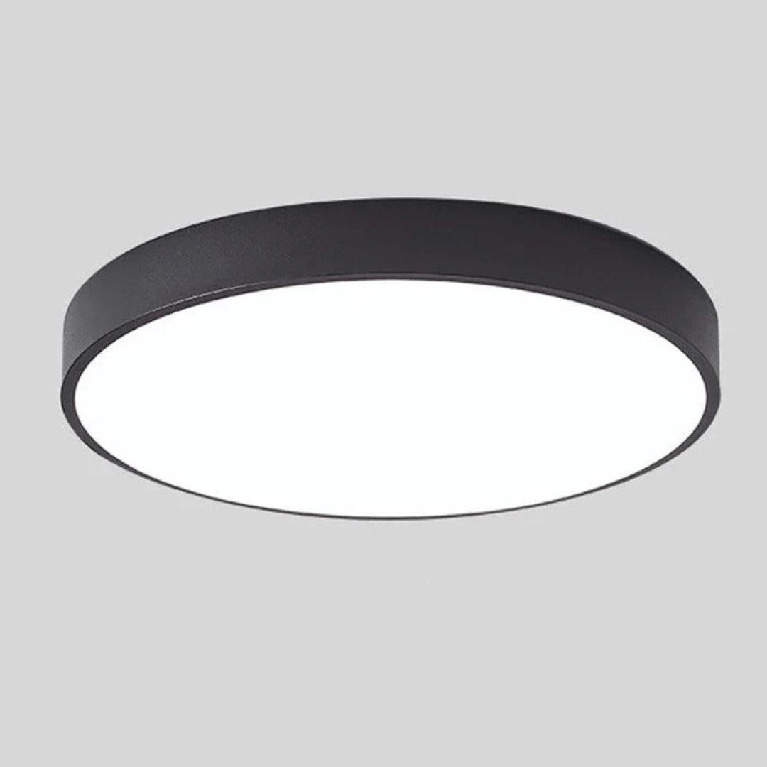 Lunvik | Scandinavische LED Plafondlamp met Houtaccent