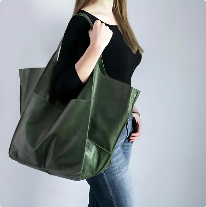 Renske | Oversized Leren Tote Bag