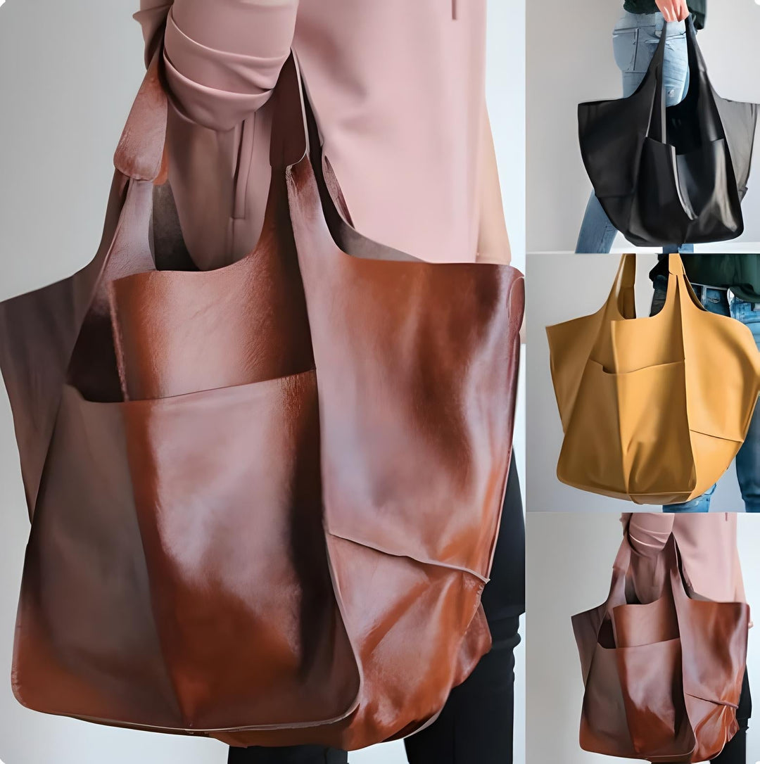 Renske | Oversized Leren Tote Bag