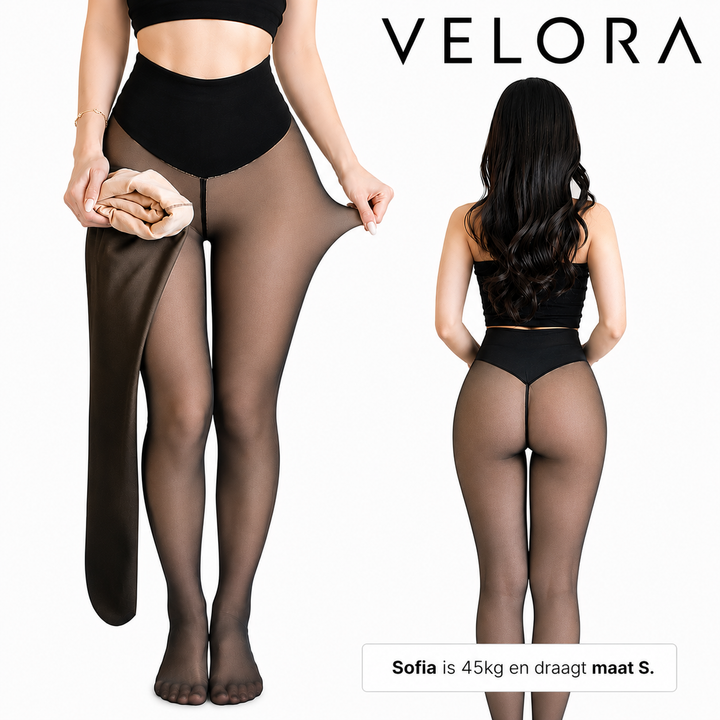 VELORA Afslankende thermische panty met één naad