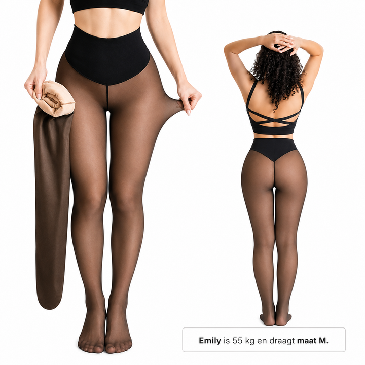 VELORA Afslankende thermische panty met één naad