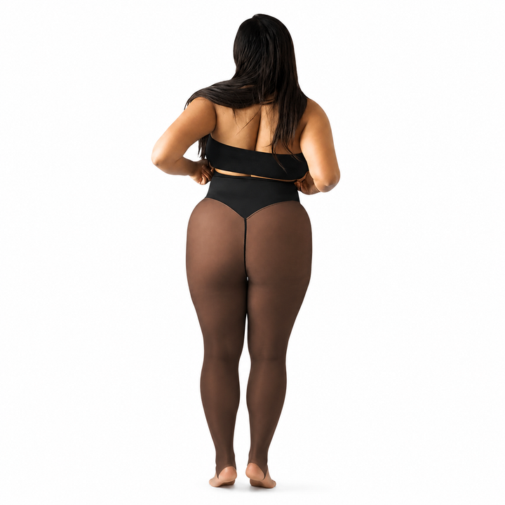VELORA Afslankende thermische panty met één naad