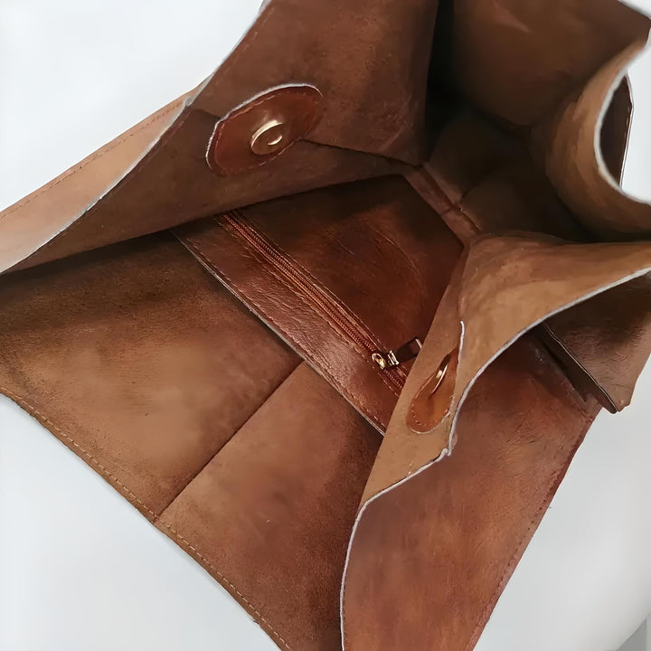 Renske | Oversized Leren Tote Bag