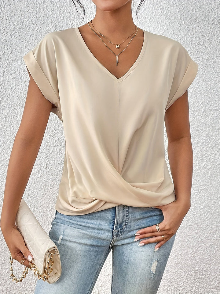 Marit | Elegante t-shirt met v-hals voor vrouwen