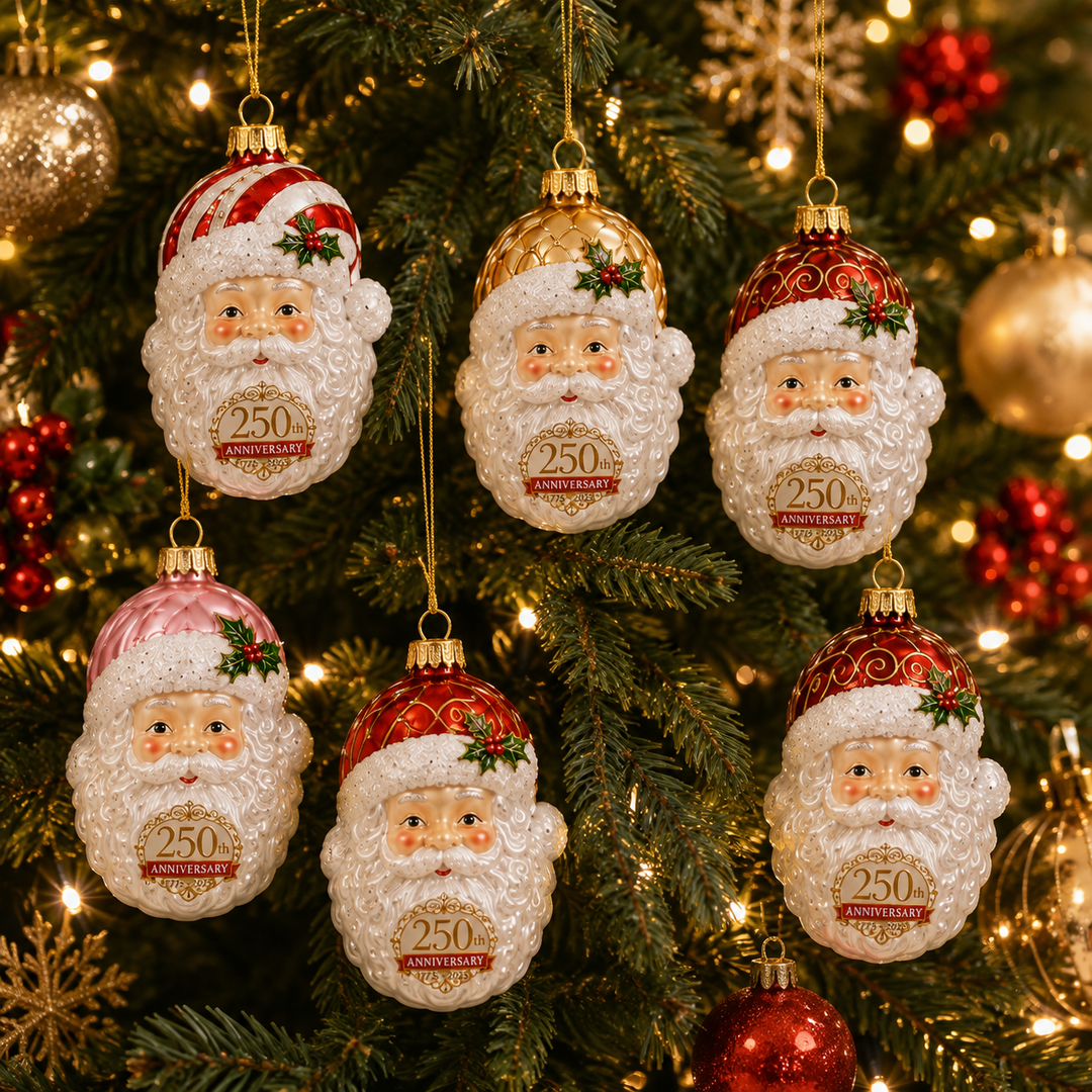 Noëlla | Magische Kerstman Adventskalender met 24 Glazen Kersthangers