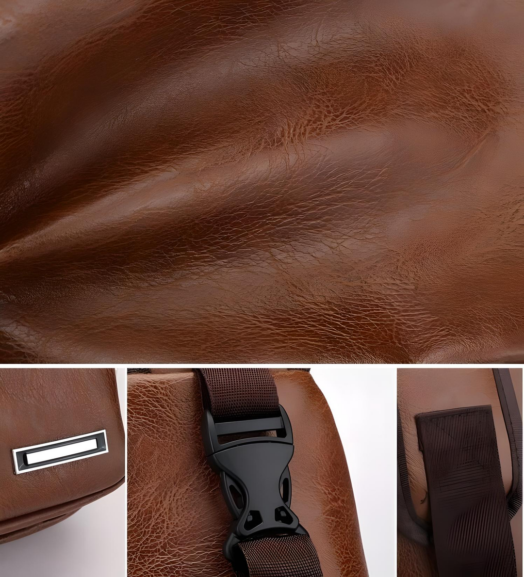 Reinout | Elegante Leren Schoudertas met Anti-Diefstal Beveiliging