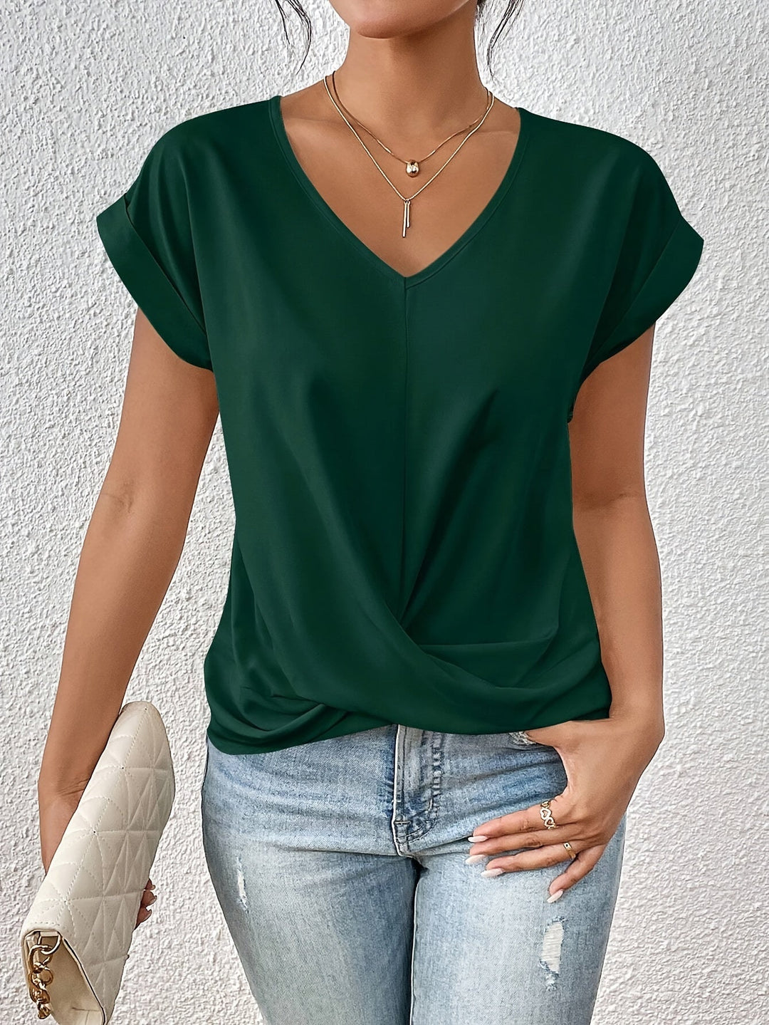 Marit | Elegante t-shirt met v-hals voor vrouwen