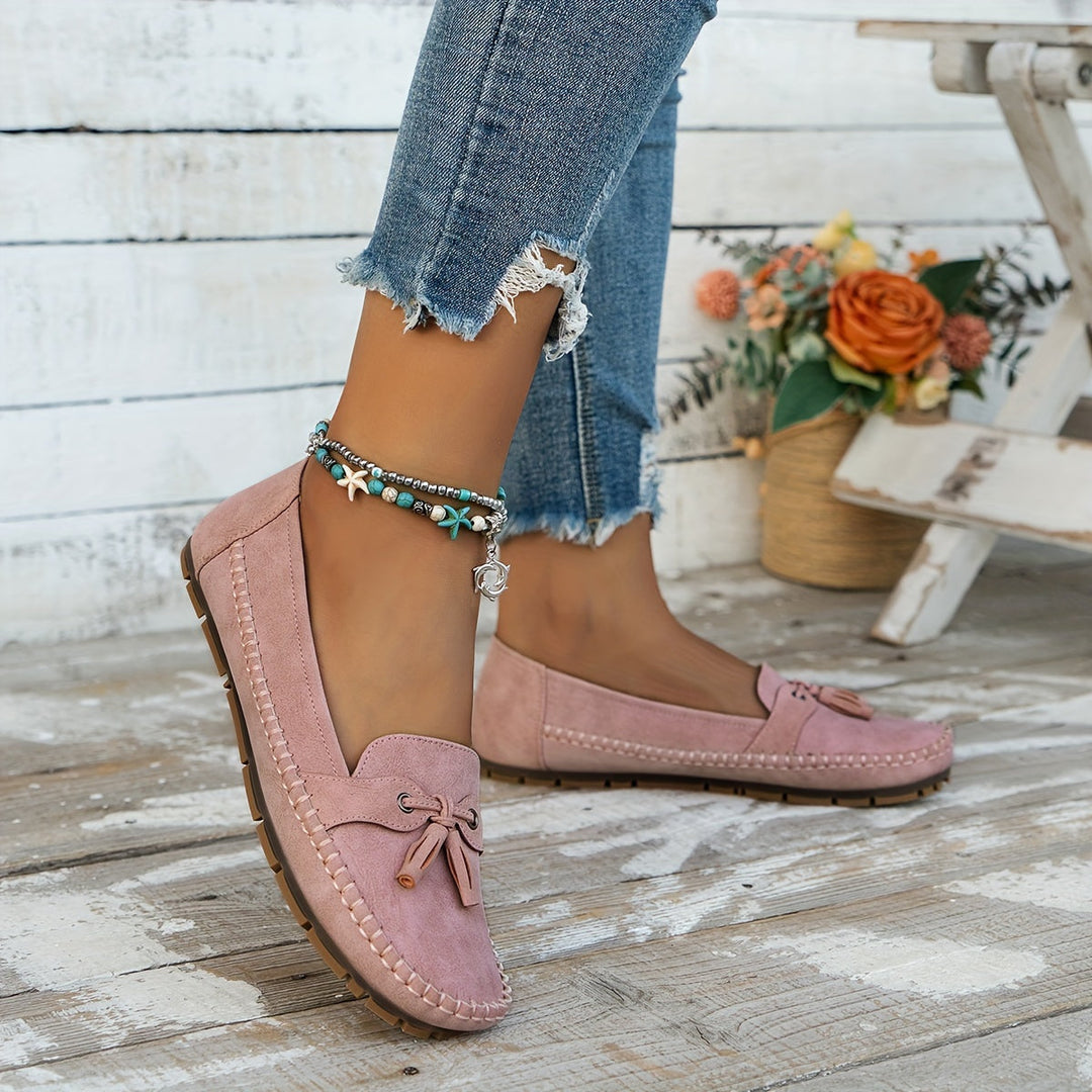 Nynke | Klassieke loafers met kwastjes