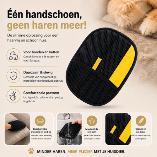 FurGrip – Masserende Haarverwijderaar Handschoen