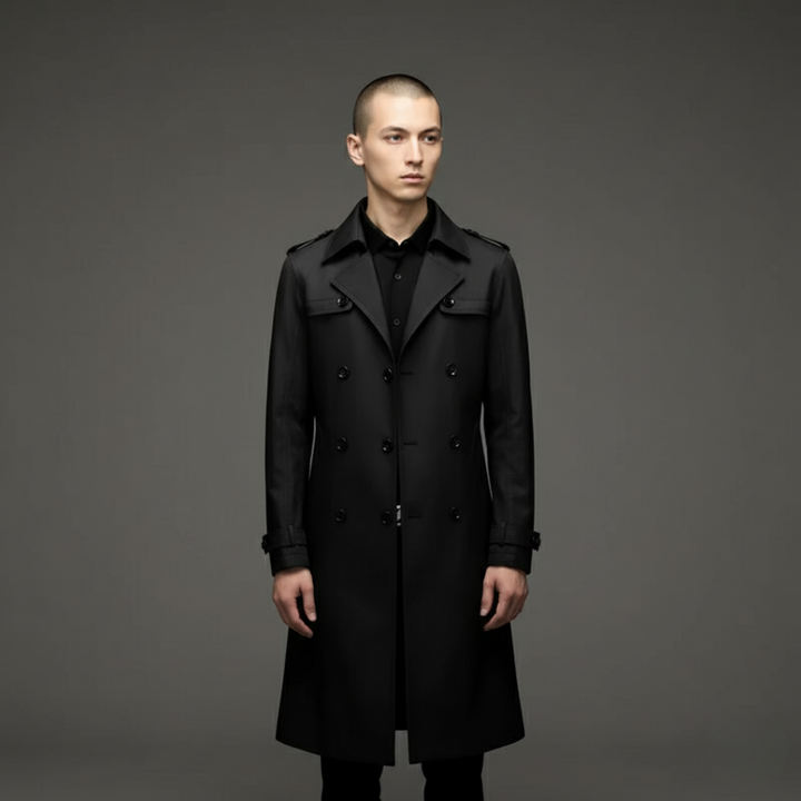 Auke | Trenchcoat met dubbele knoopsluiting