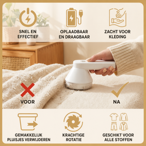 FabricFresh – Elektrische Pluizentondeuse