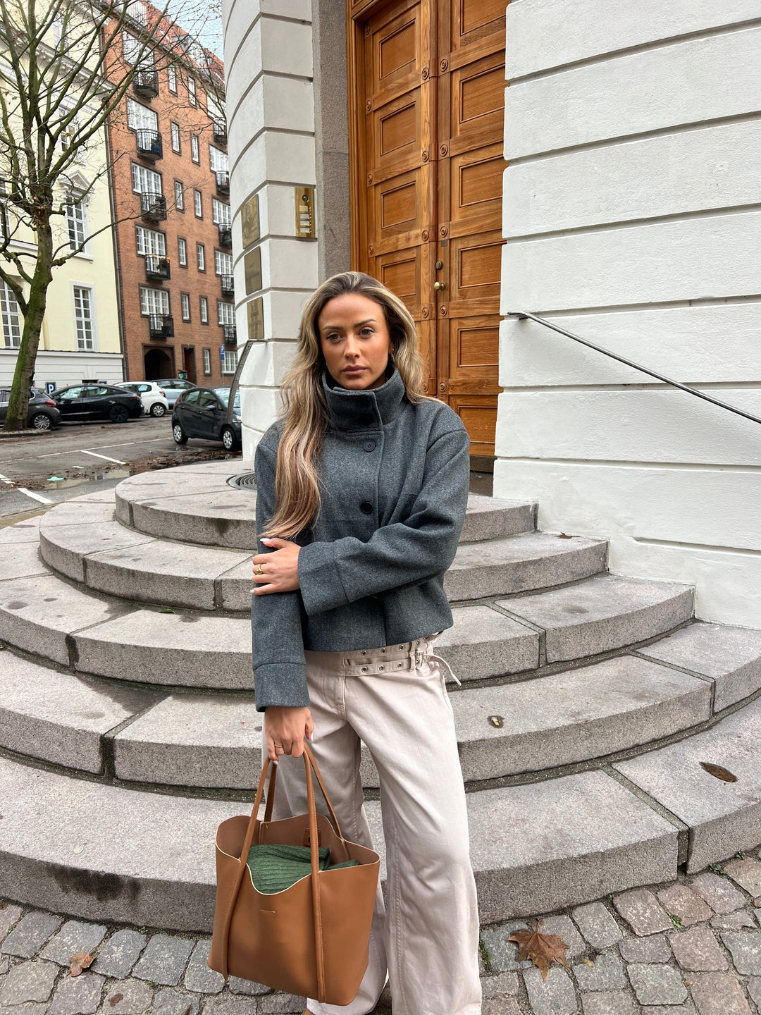 Jacqueline | Jas met hoge kraag