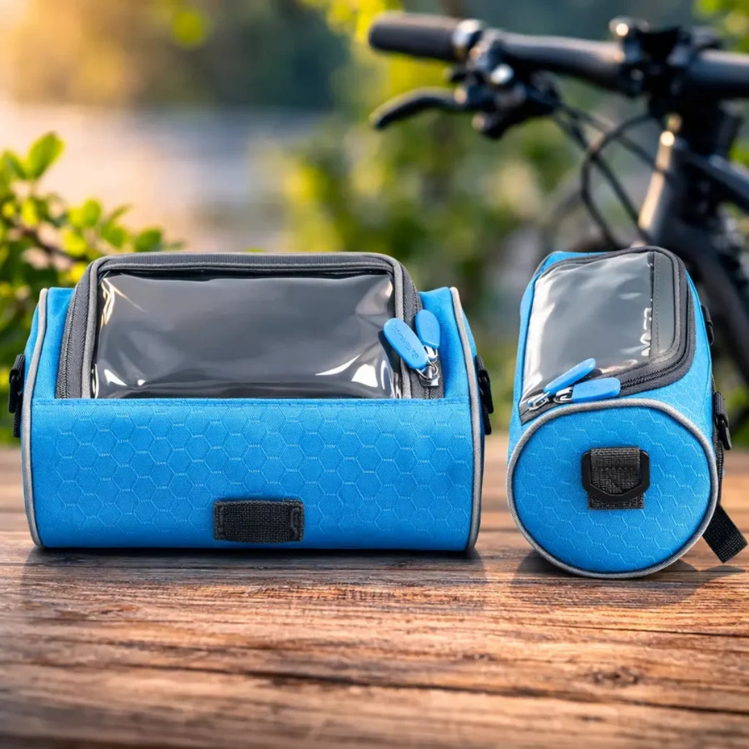 Fietsvia | Spatwaterdichte Stuurtas met Touchscreen Telefoonvak
