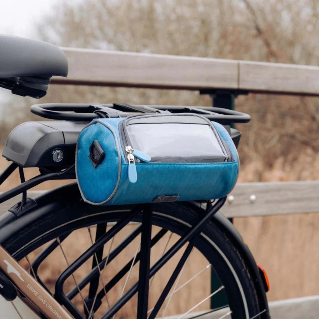 Fietsvia | Spatwaterdichte Stuurtas met Touchscreen Telefoonvak