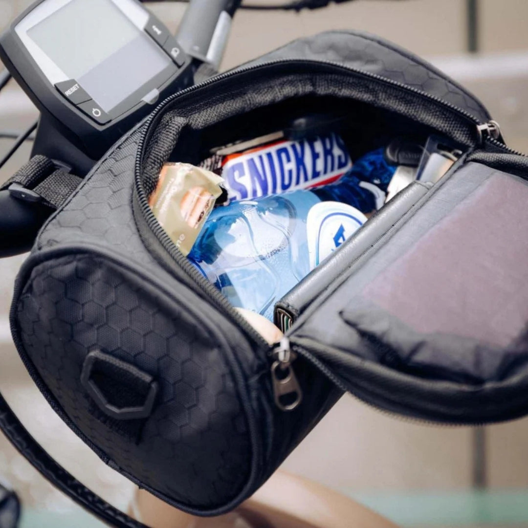 Fietsvia | Spatwaterdichte Stuurtas met Touchscreen Telefoonvak