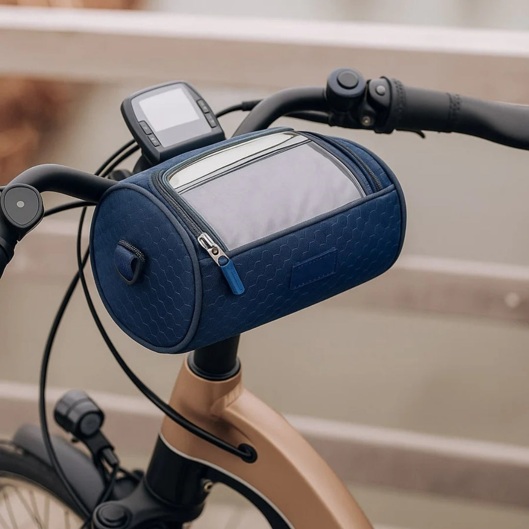 Fietsvia | Spatwaterdichte Stuurtas met Touchscreen Telefoonvak