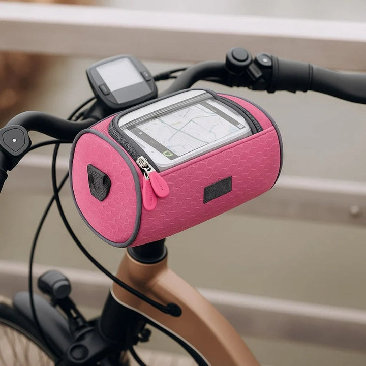 Fietsvia | Spatwaterdichte Stuurtas met Touchscreen Telefoonvak