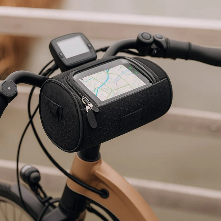 Fietsvia | Spatwaterdichte Stuurtas met Touchscreen Telefoonvak