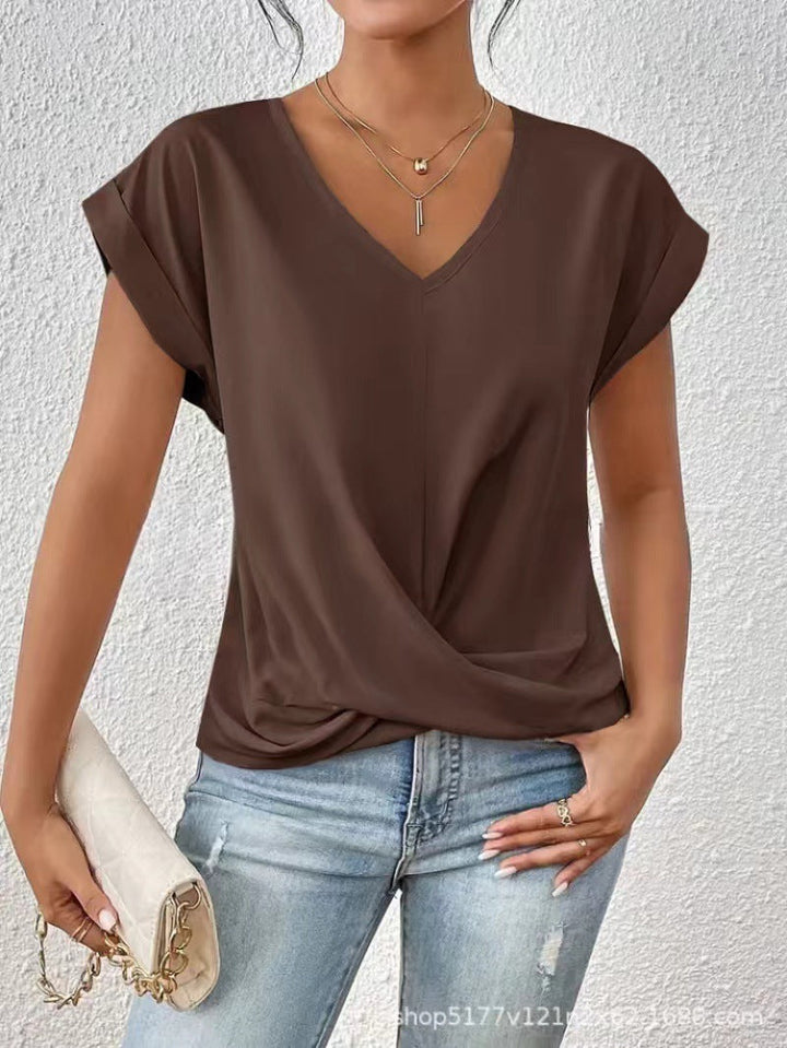 Marit | Elegante t-shirt met v-hals voor vrouwen