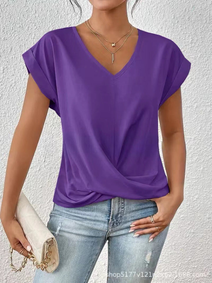 Marit | Elegante t-shirt met v-hals voor vrouwen