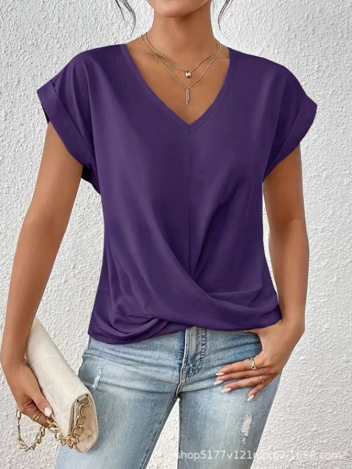 Marit | Elegante t-shirt met v-hals voor vrouwen