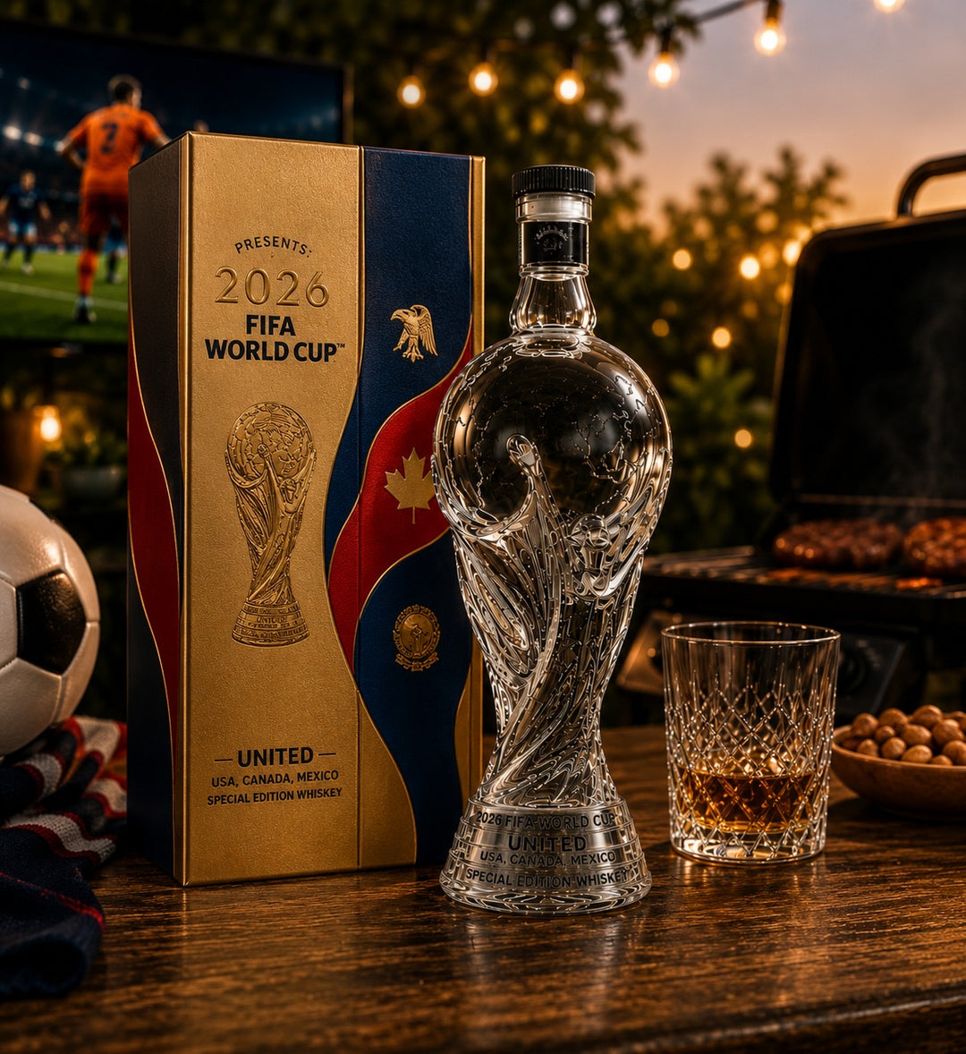 WK Editie 2026 - Whiskey Fles Decoratie