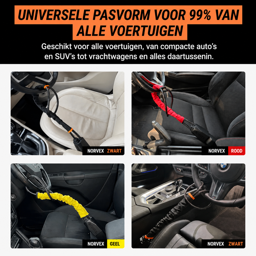 NORVEX Stuurwielslot voor zwaar gebruik
