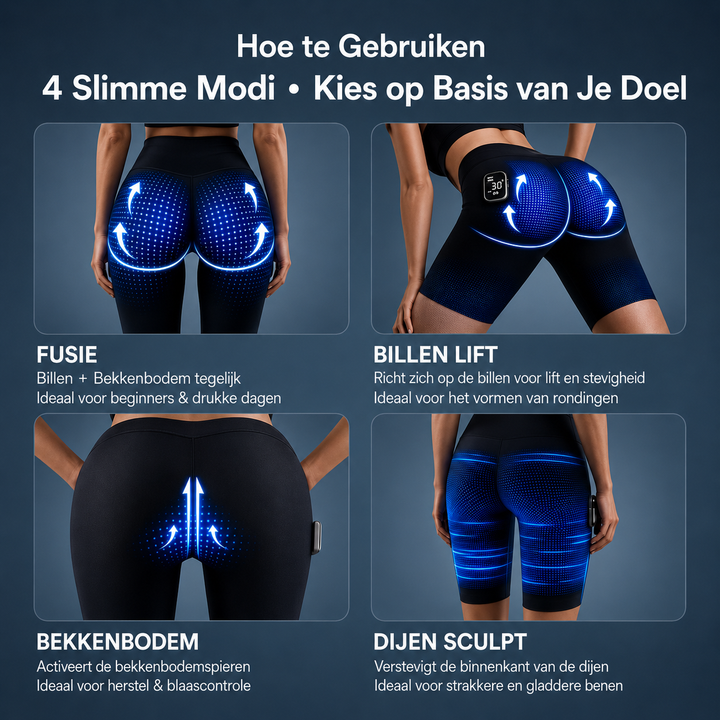NOVEXA EMS-sculptingshort met 8 standen