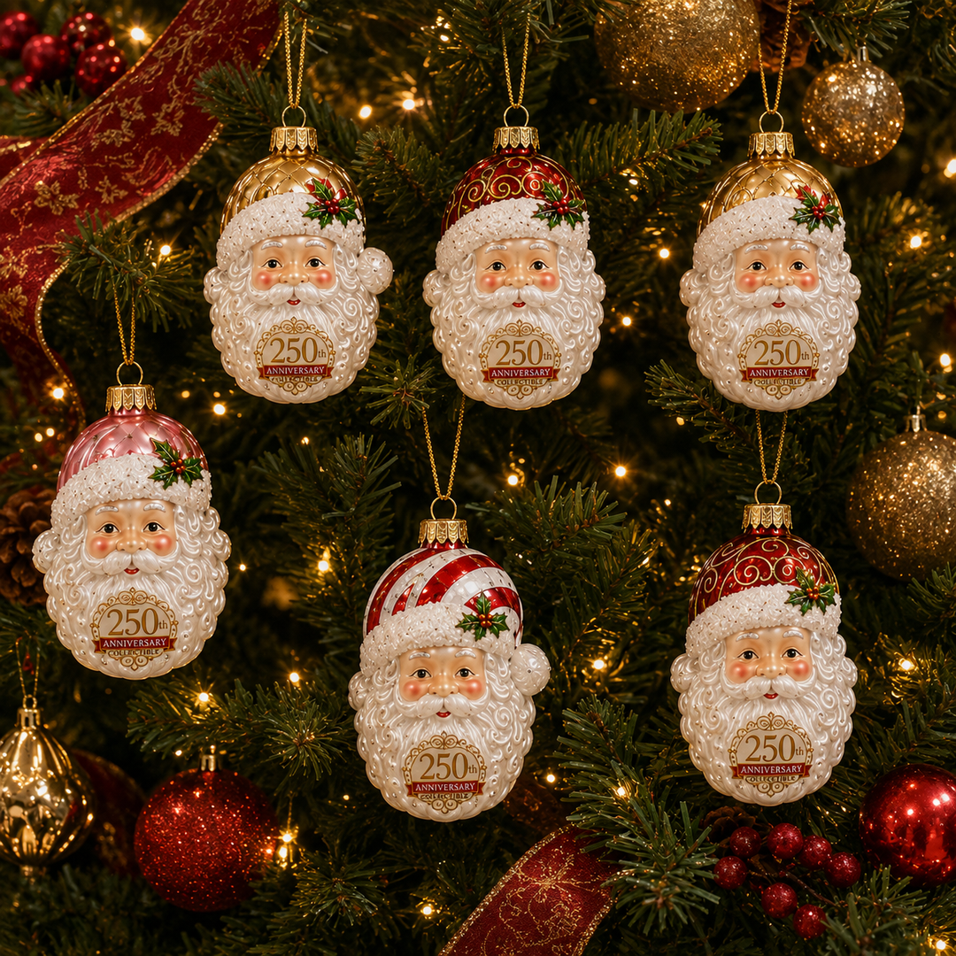 Noëlla | Magische Kerstman Adventskalender met 24 Glazen Kersthangers