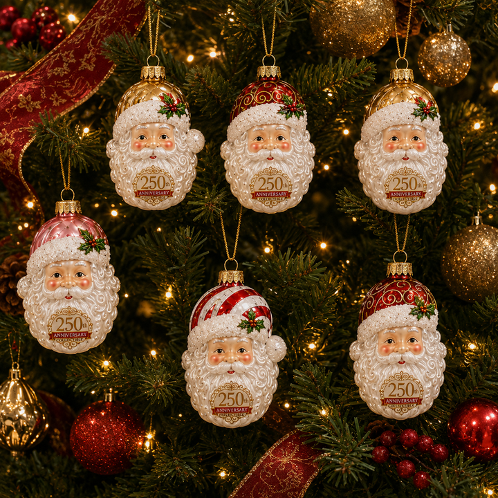 Noëlla | Magische Kerstman Adventskalender met 24 Glazen Kersthangers