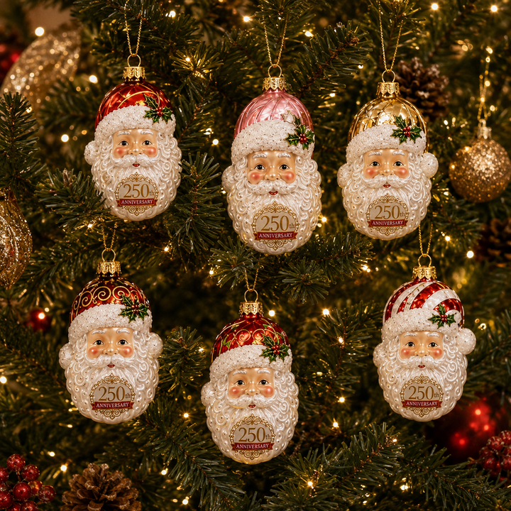 Noëlla | Magische Kerstman Adventskalender met 24 Glazen Kersthangers