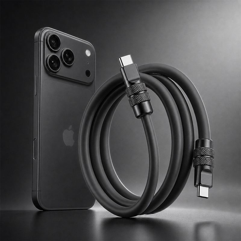 Voltora | Extra Dikke 240W Snellaadkabel USB-C naar USB-C
