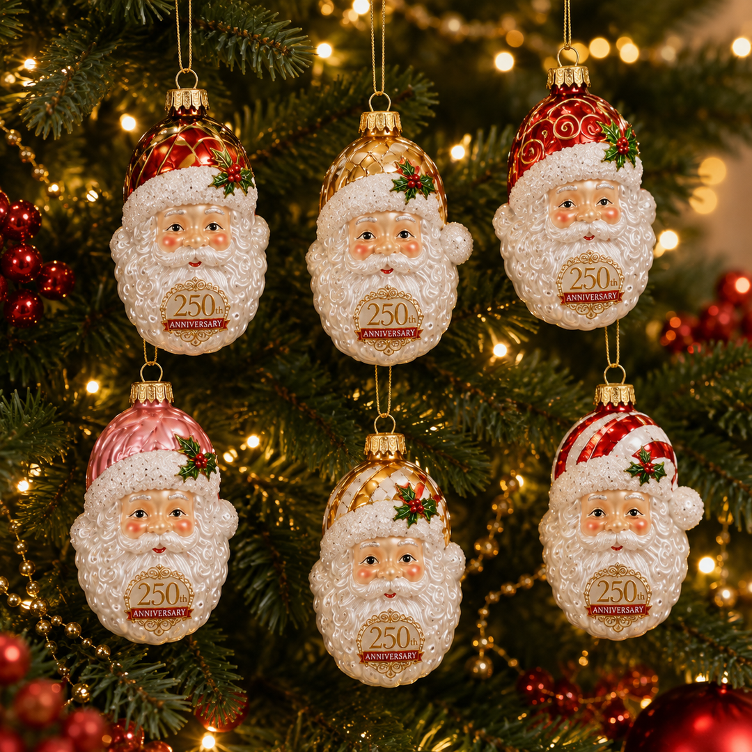 Noëlla | Magische Kerstman Adventskalender met 24 Glazen Kersthangers