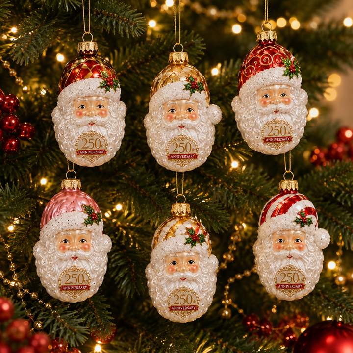 Noëlla | Magische Kerstman Adventskalender met 24 Glazen Kersthangers