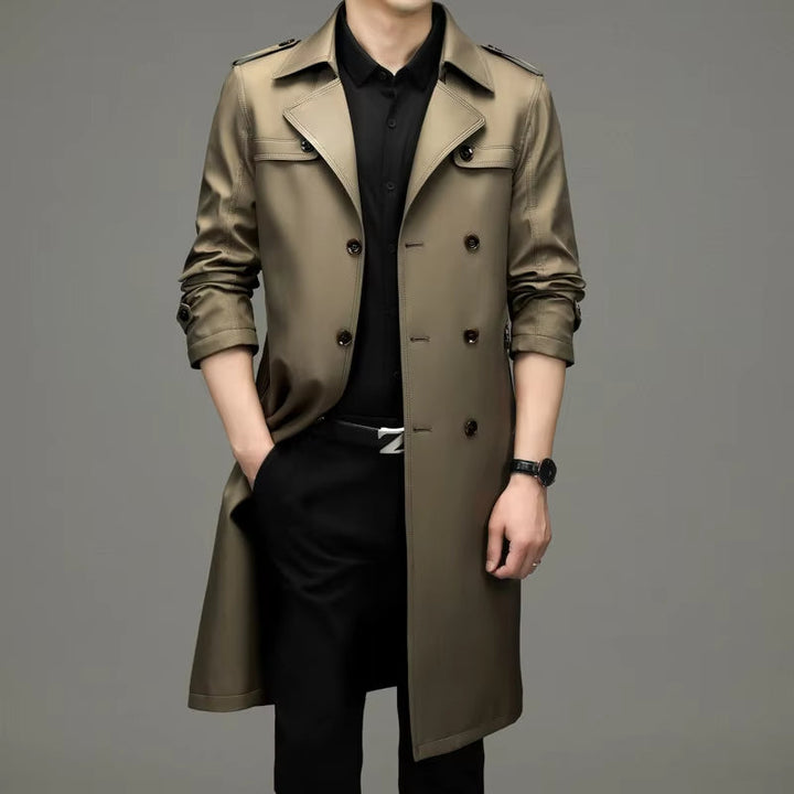 Auke | Trenchcoat met dubbele knoopsluiting