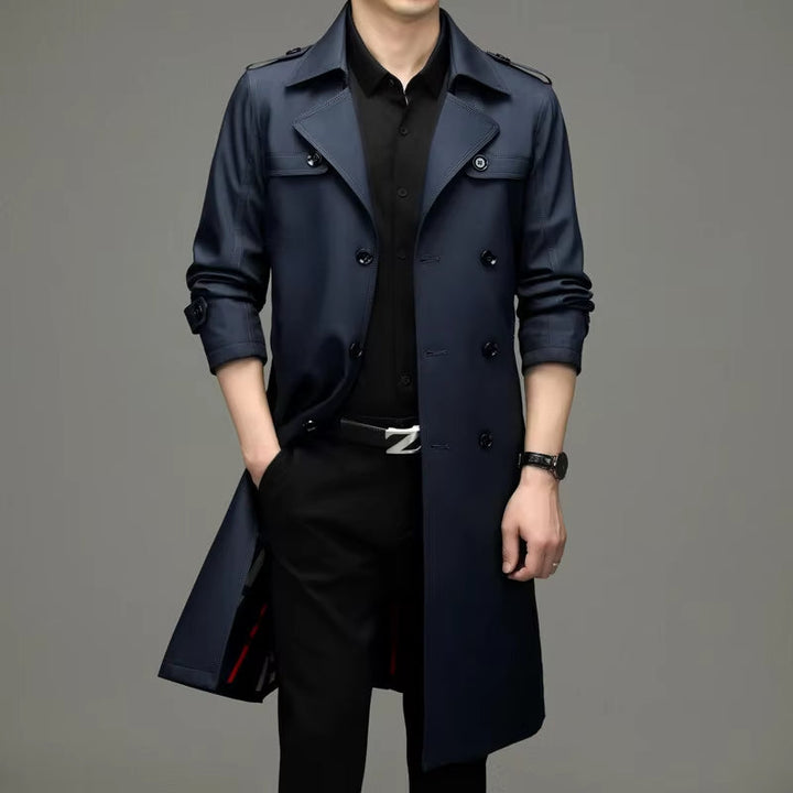 Auke | Trenchcoat met dubbele knoopsluiting
