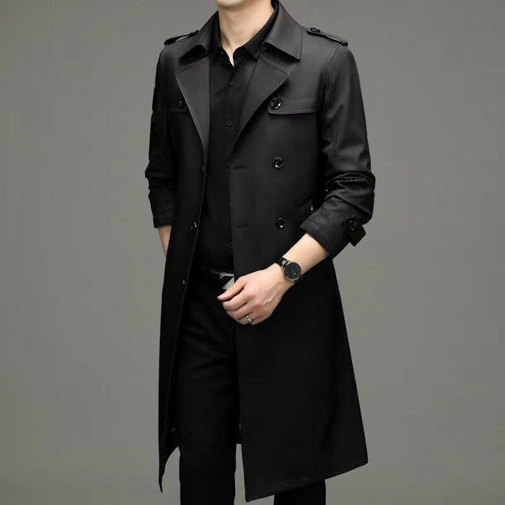 Auke | Trenchcoat met dubbele knoopsluiting