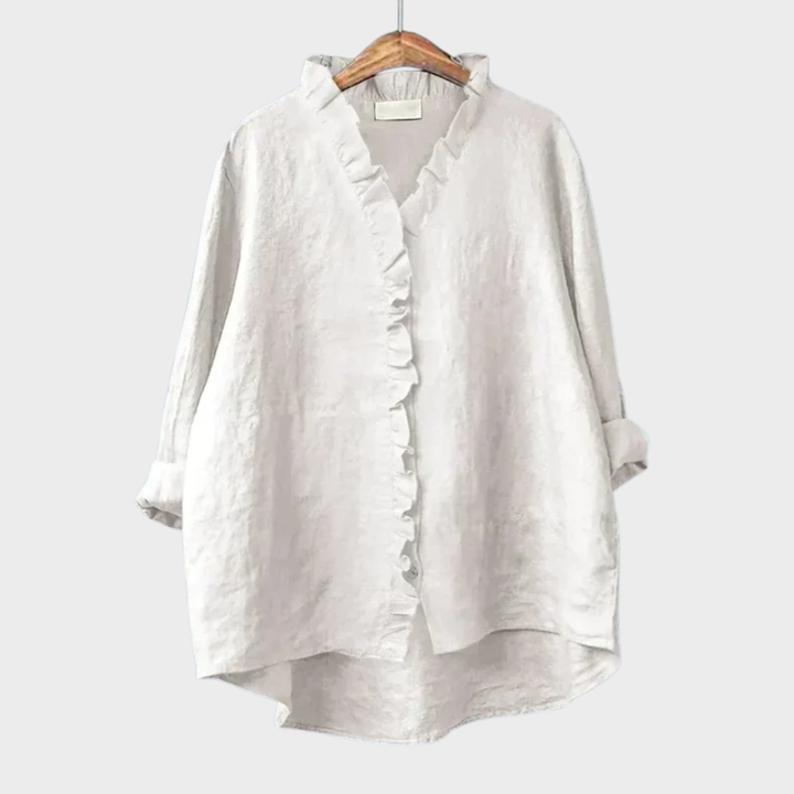 Ingeborg | Blouse met ruchesrand