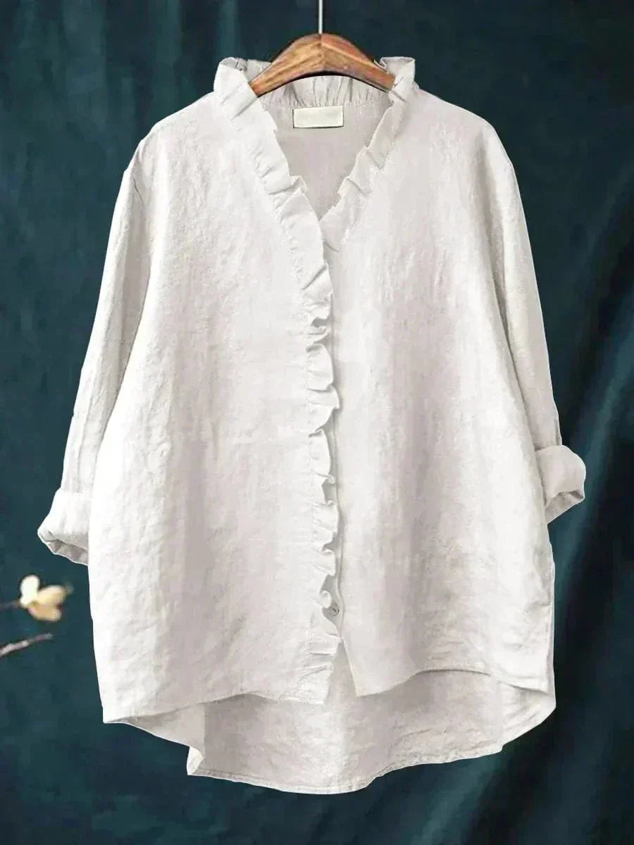 Ingeborg | Blouse met ruchesrand
