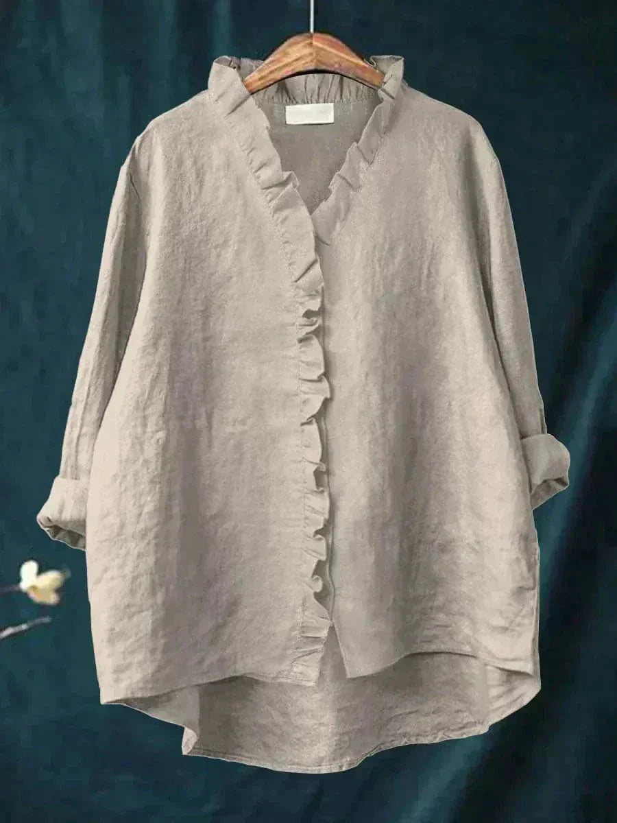 Ingeborg | Blouse met ruchesrand