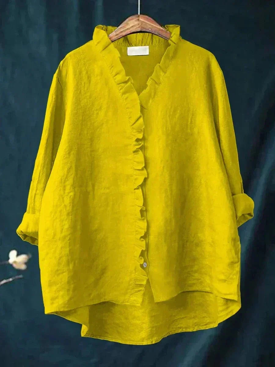 Ingeborg | Blouse met ruchesrand