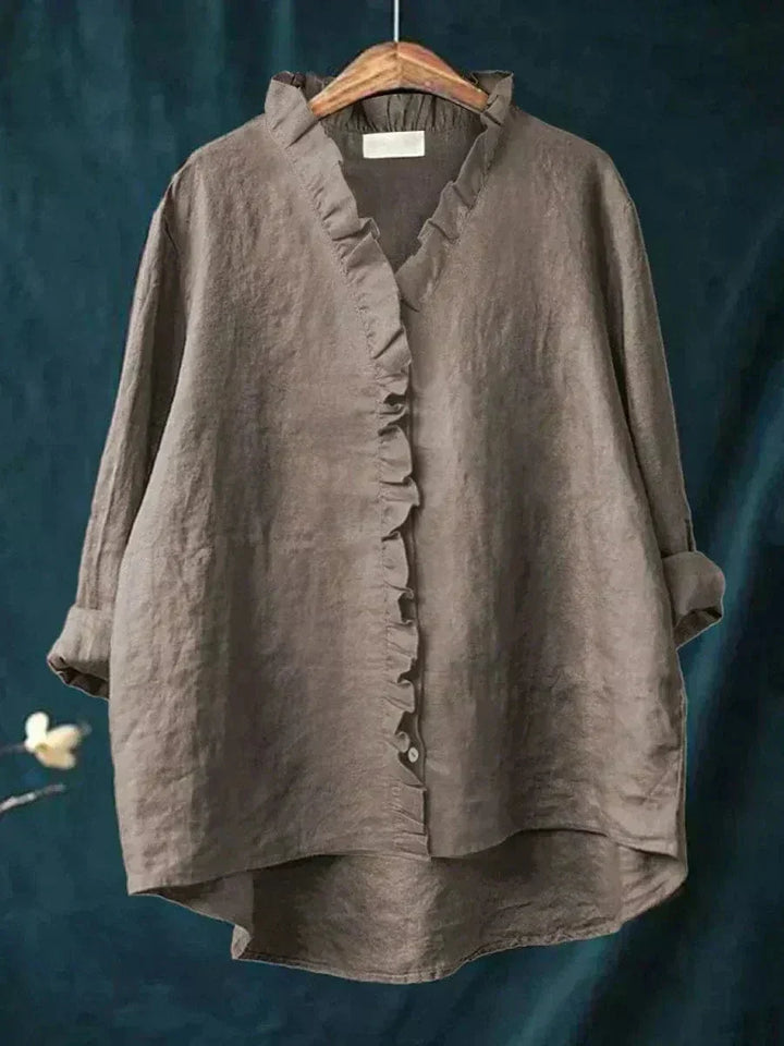 Ingeborg | Blouse met ruchesrand