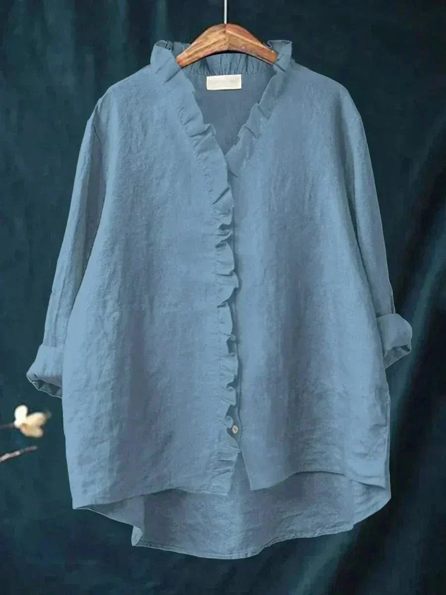 Ingeborg | Blouse met ruchesrand