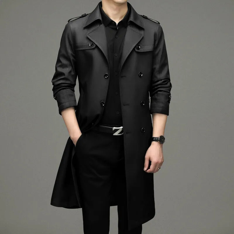 Auke | Trenchcoat met dubbele knoopsluiting