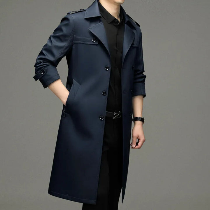 Auke | Trenchcoat met dubbele knoopsluiting